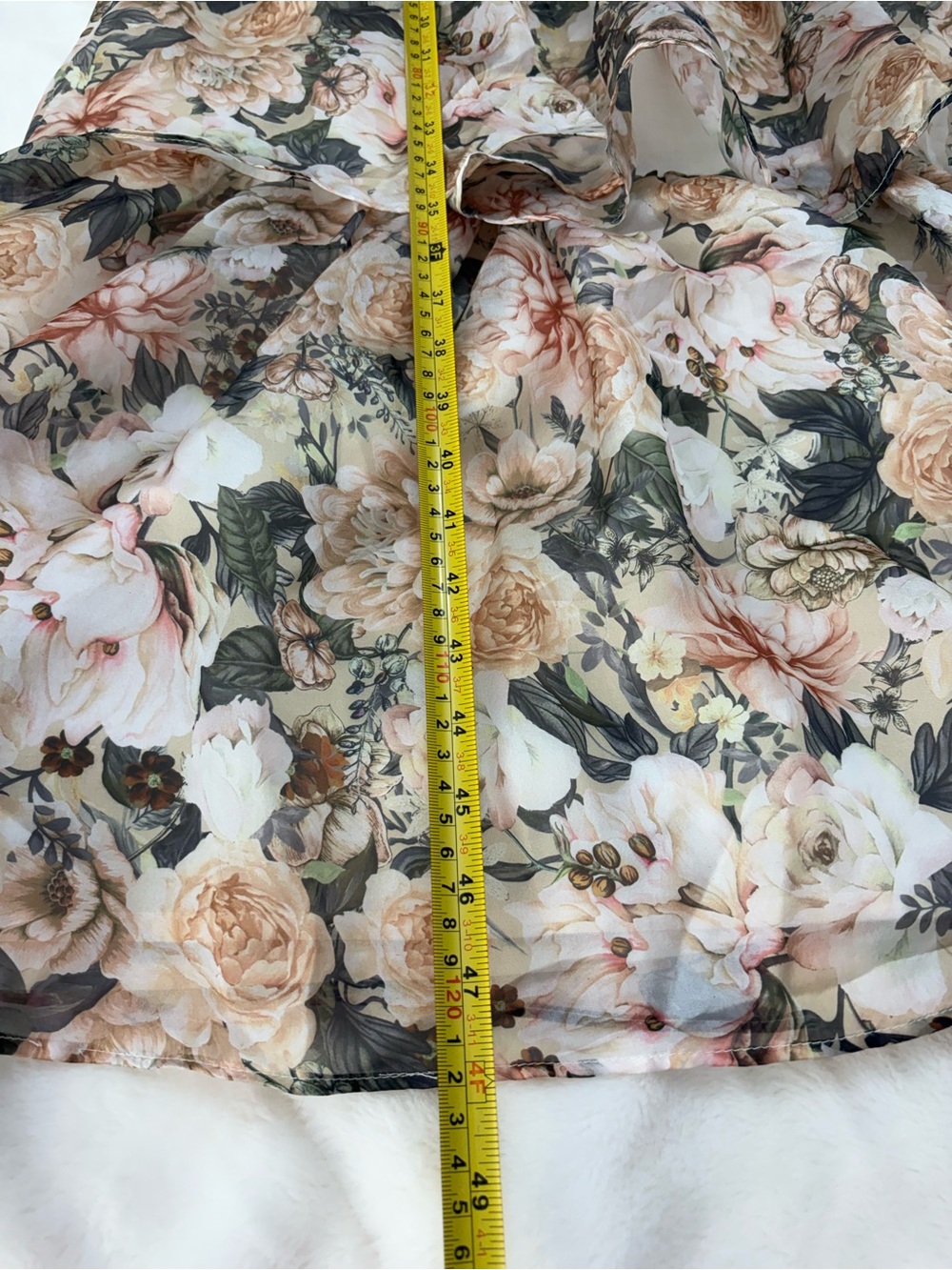 Sophie Forever & Always Organza Midi Dress Med Floral Smocked Tiered Cottagecore - Picture 12 of 14